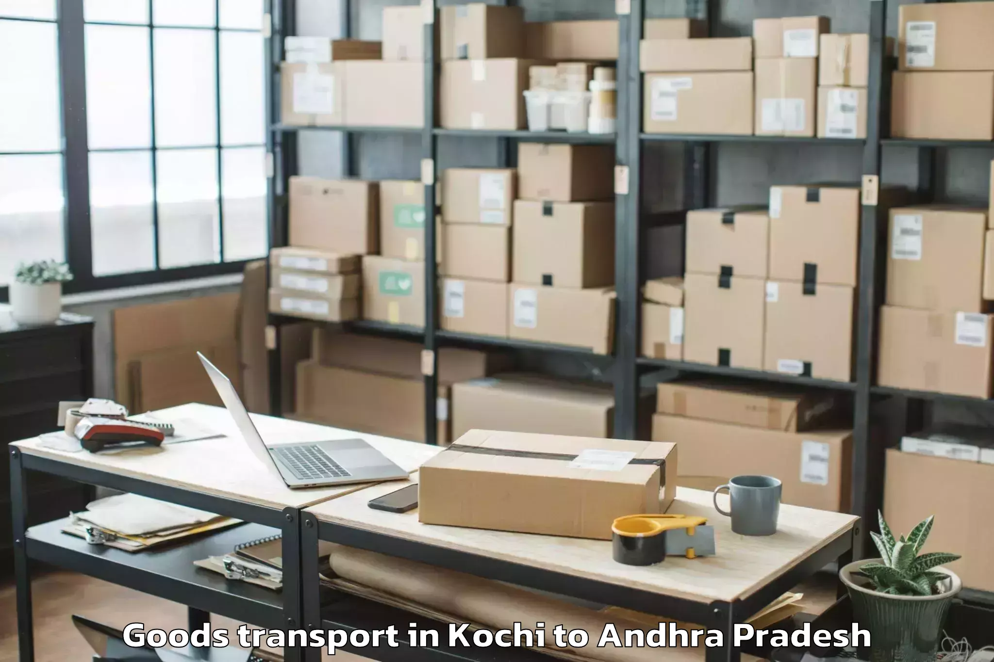 Get Kochi to Karlapalem Goods Transport